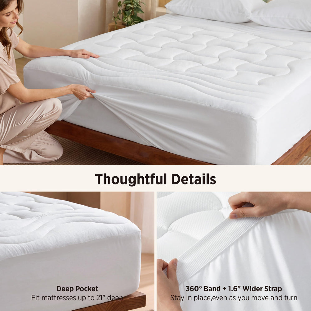 Bedsure housse en situation lit étudiant protection lavable et pratique