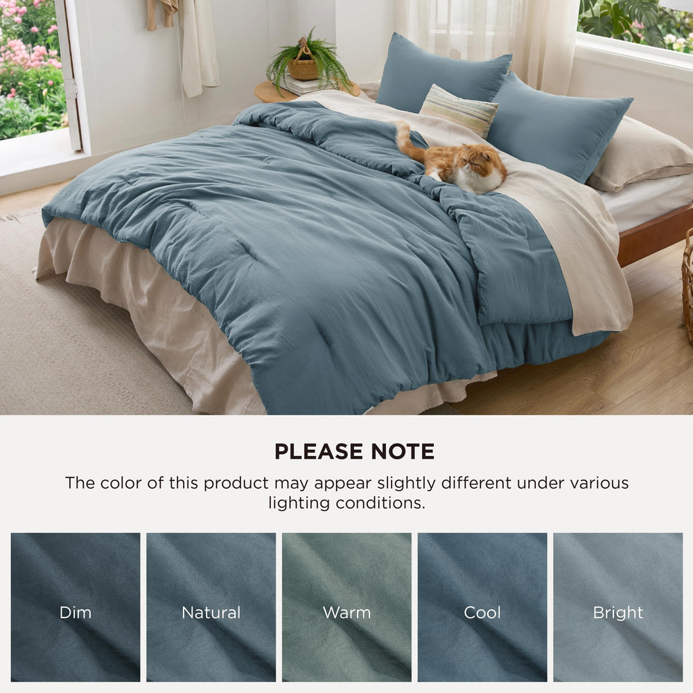 Bedsure ensemble 3 pièces présenté en chambre pour inspiration déco et harmonie