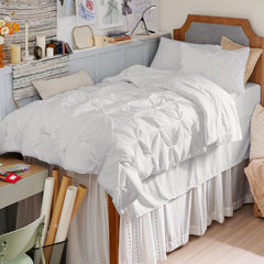 Bedsure vue frontale de l’ensemble Twin XL montrant style et confort