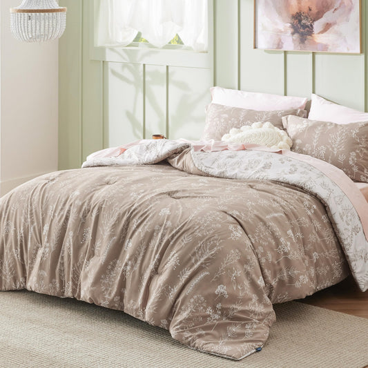 Bedsure face taupe clair offrant une option neutre et apaisante