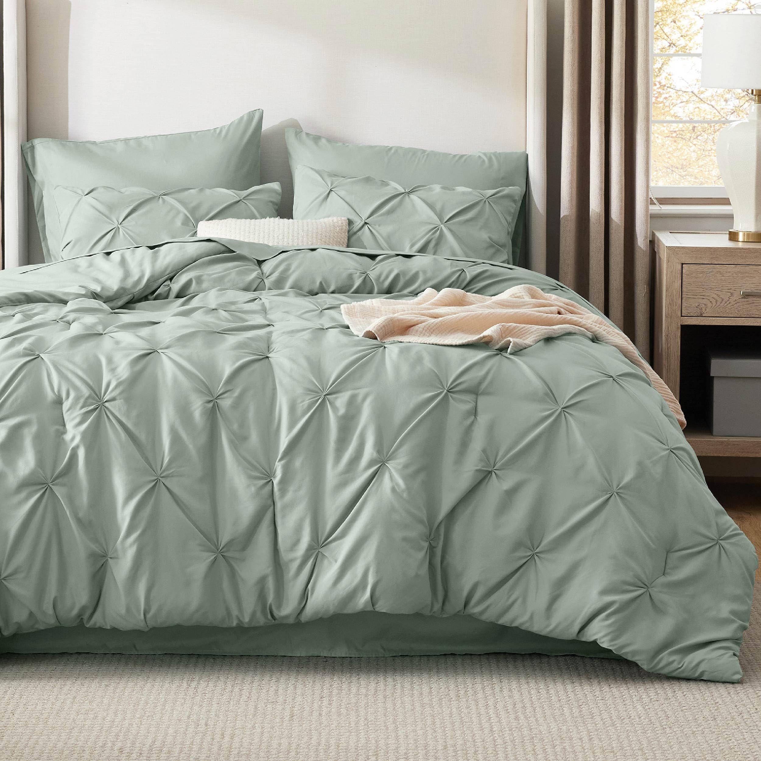 Bedsure vue frontale de l'ensemble emballé, prêt à installer