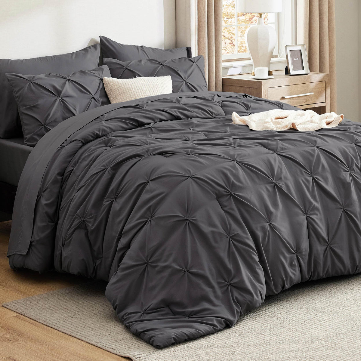 Bedsure face avant du coffret montrant l’ensemble et l’élégance pratique
