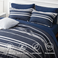 Bedsure présentation des draps et taies, ensemble coordonné pratique