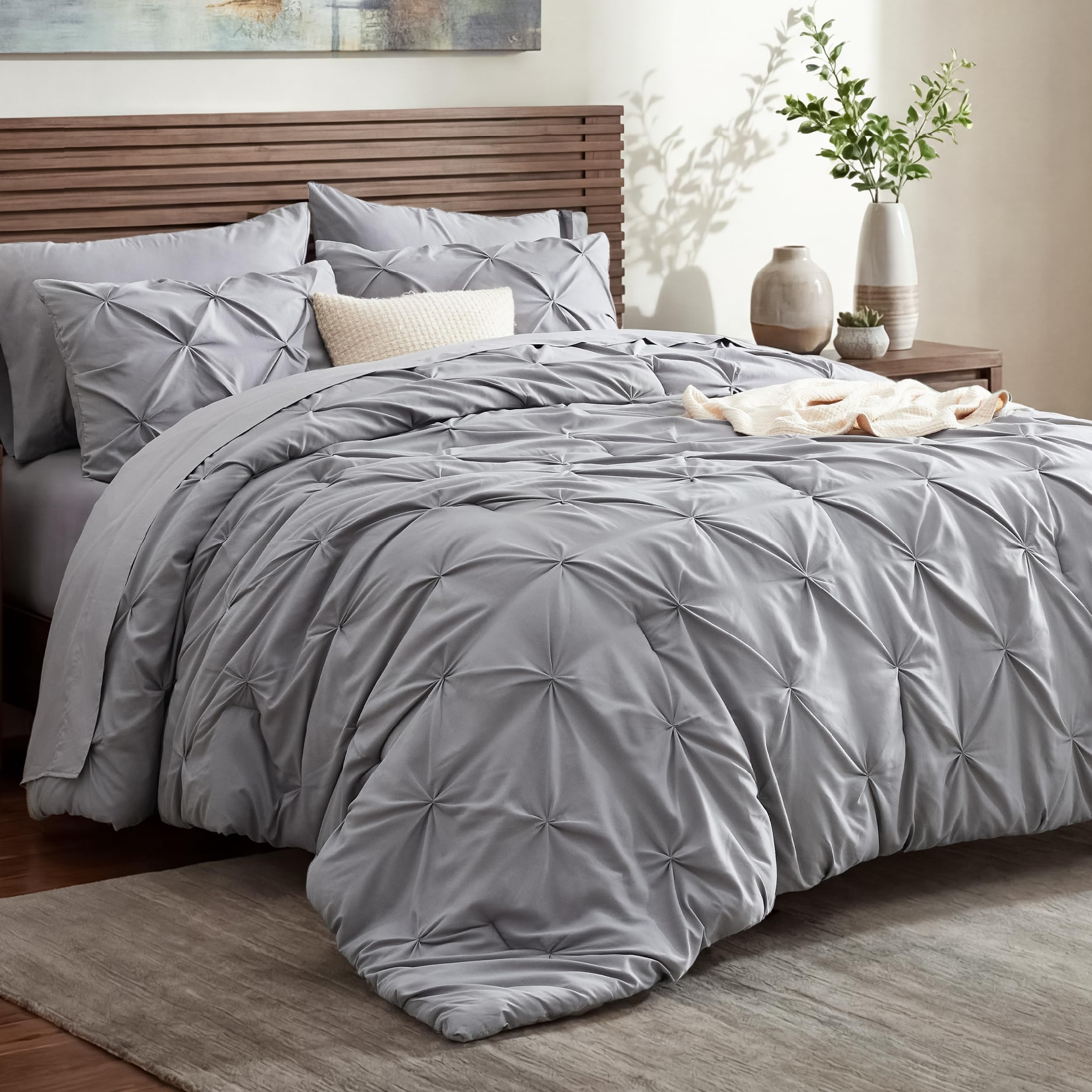 Bedsure emballage frontal montrant l'ensemble complet et l'aspect pratique
