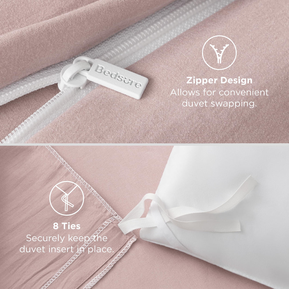 Bedsure ensemble housse twin et taie, dimensions et présentation pratique