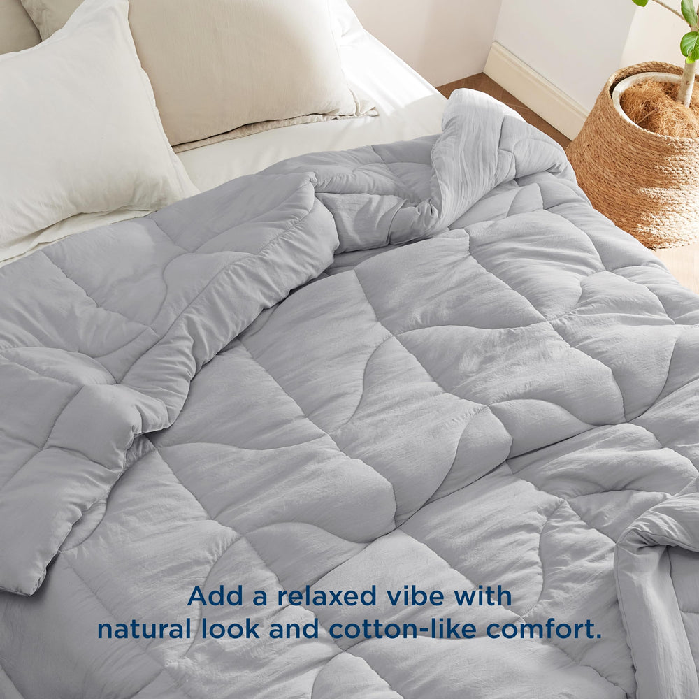Bedsure présentée sur lit queen offrant look élégant et convivialité