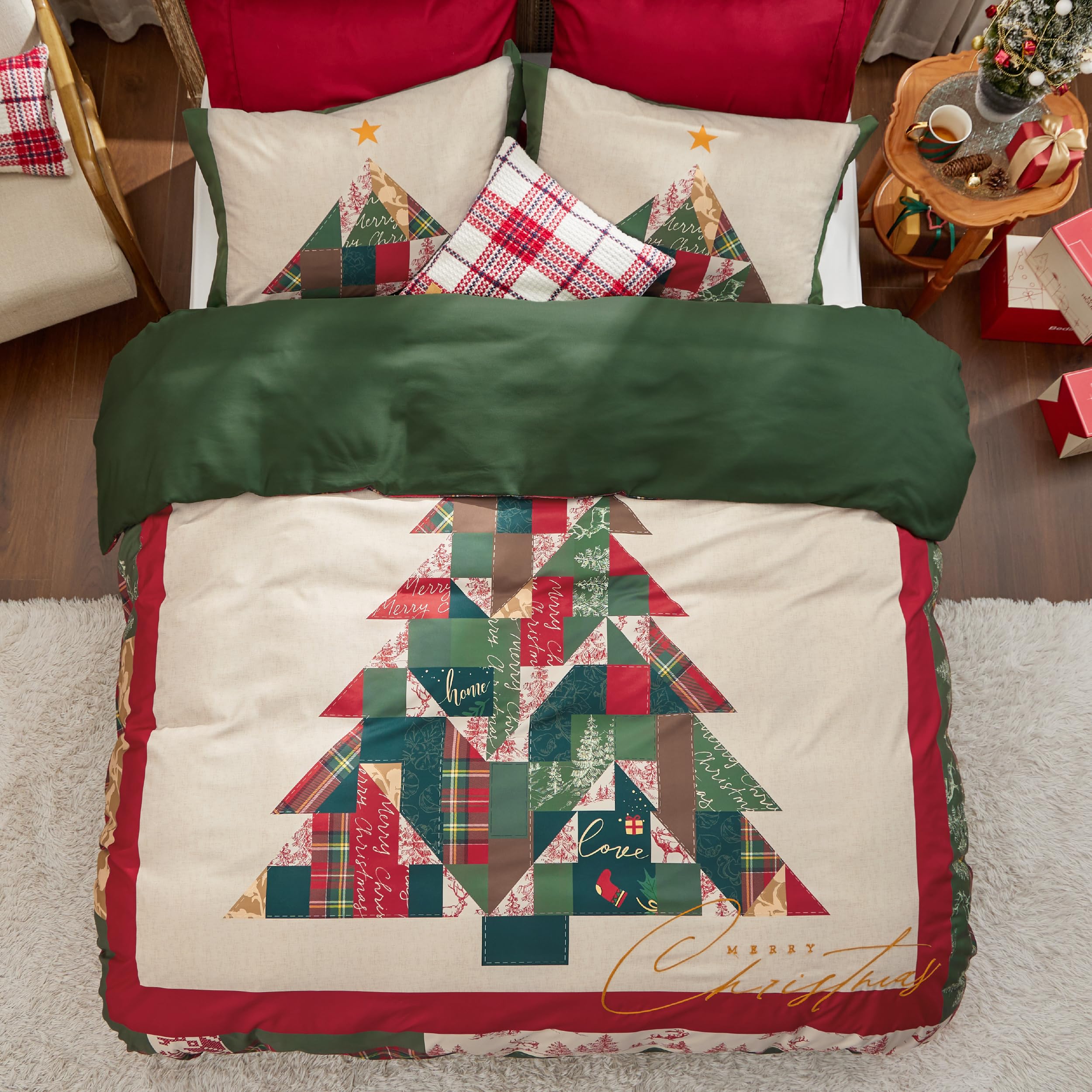 Bedsure deux taies assorties et emballage cadeau, parfait pour offrir et décorer