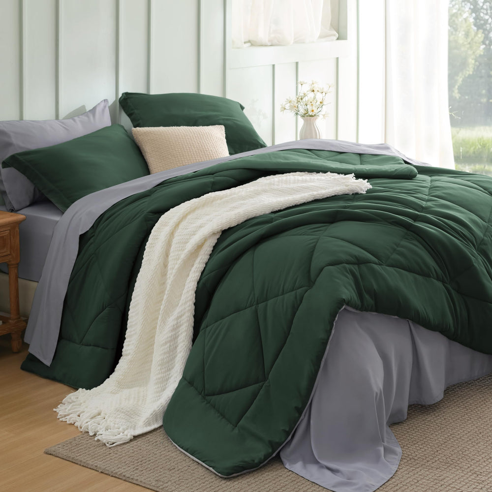 Bedsure vue avant ensemble 7 pièces montrant style et coordination