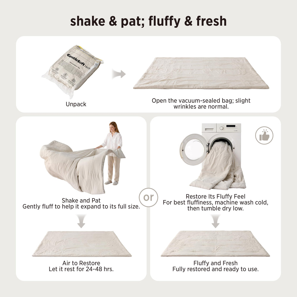 Bedsure étiquette d'entretien visible pour lavage facile et durabilité