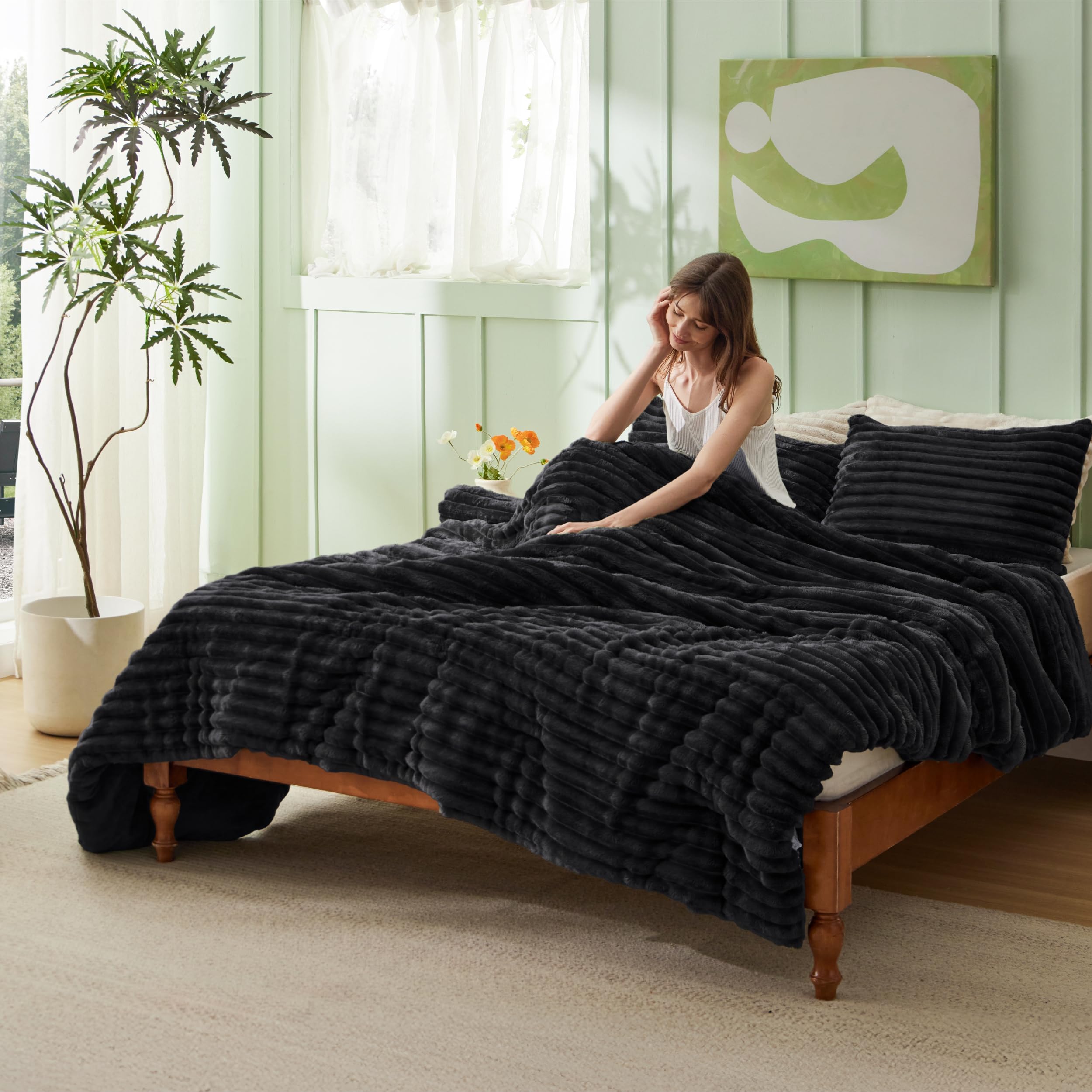 Bedsure étiquette OEKO-TEX soulignant matériaux testés et sûrs