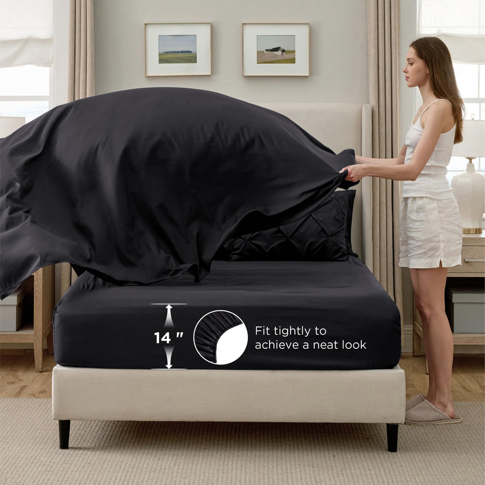 Bedsure étiquette OEKO-TEX montrant matériaux testés pour une literie sûre