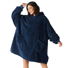 Bedsure face avant bleu marine montrant coupe et confort