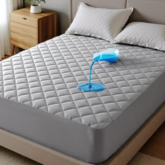 Bedsure face avant montrant le protège-matelas queen pour protection et confort