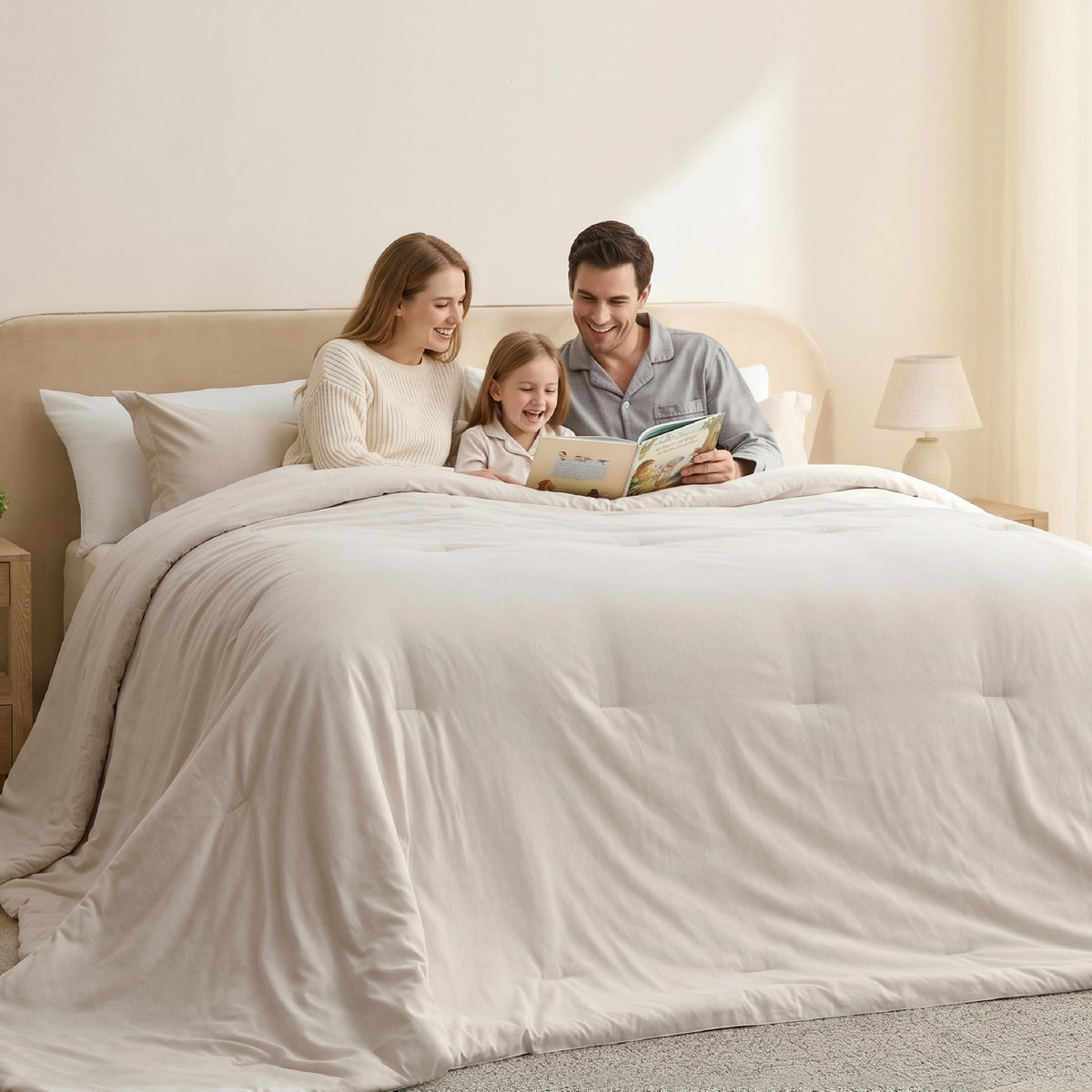 Bedsure face avant du pack montrant la couette et taies, aspect livraison pratique
