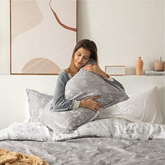 Bedsure face florale zoom montrant motif botanique pour une chambre charmante