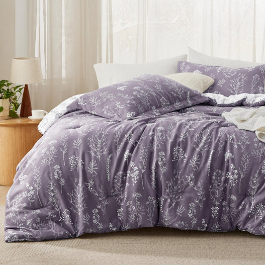 Bedsure face principale florale montrant motifs et ambiance cosy