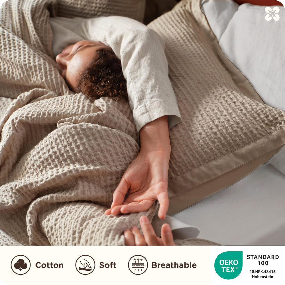 Bedsure détail fermeture éclair cachée assurant maintien du comforter