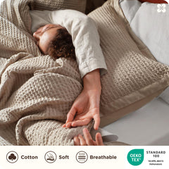 Bedsure détail fermeture éclair cachée assurant maintien du comforter