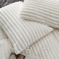 Bedsure détail fermeture éclair et 8 attaches assurant maintien du duvet