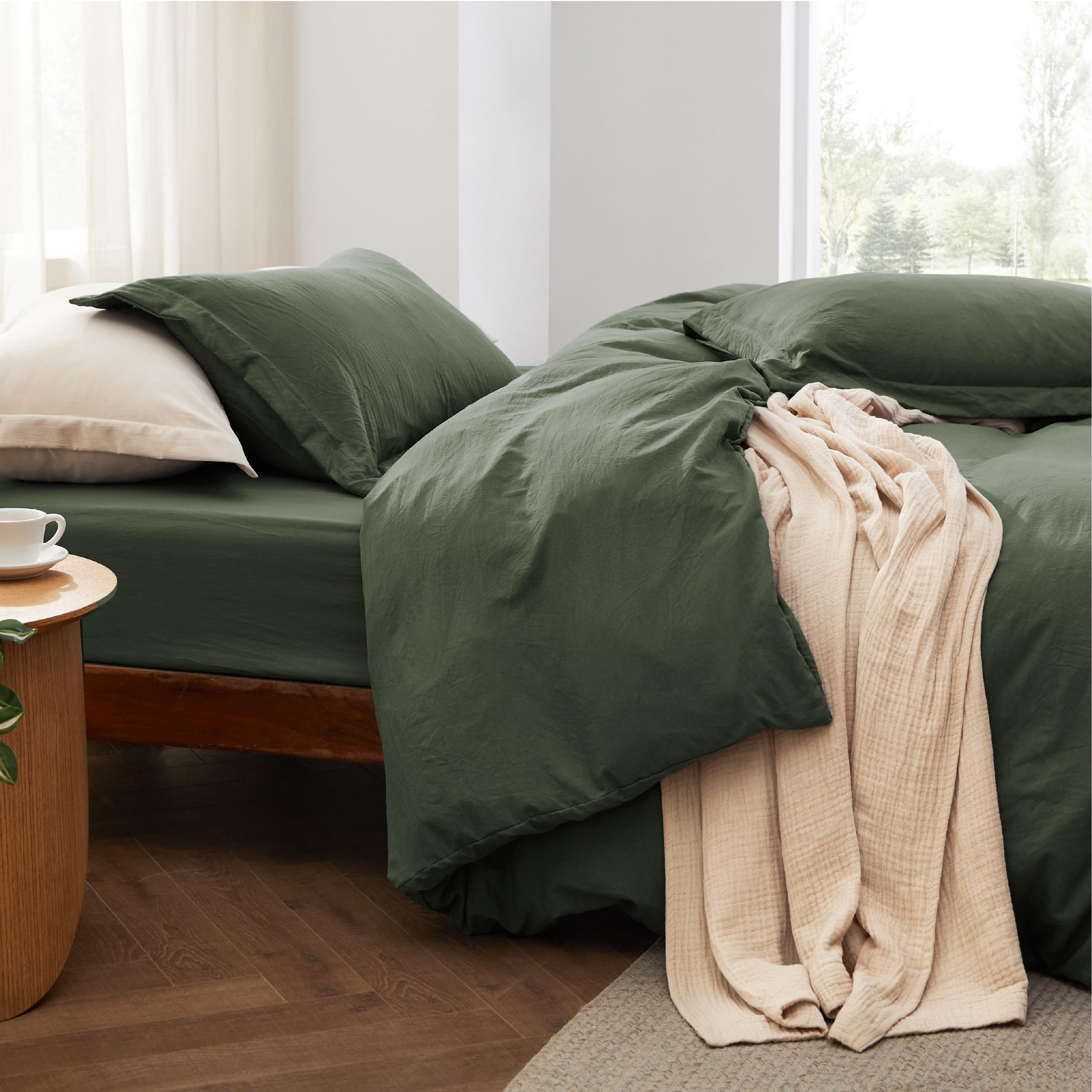 Bedsure finition ourlet et fermeture soignée pour pose facile et propre