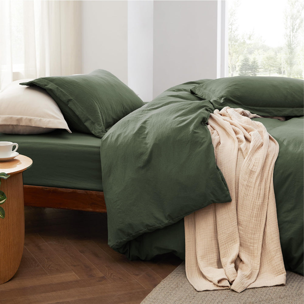 Bedsure finition ourlet et fermeture soignée pour pose facile et propre