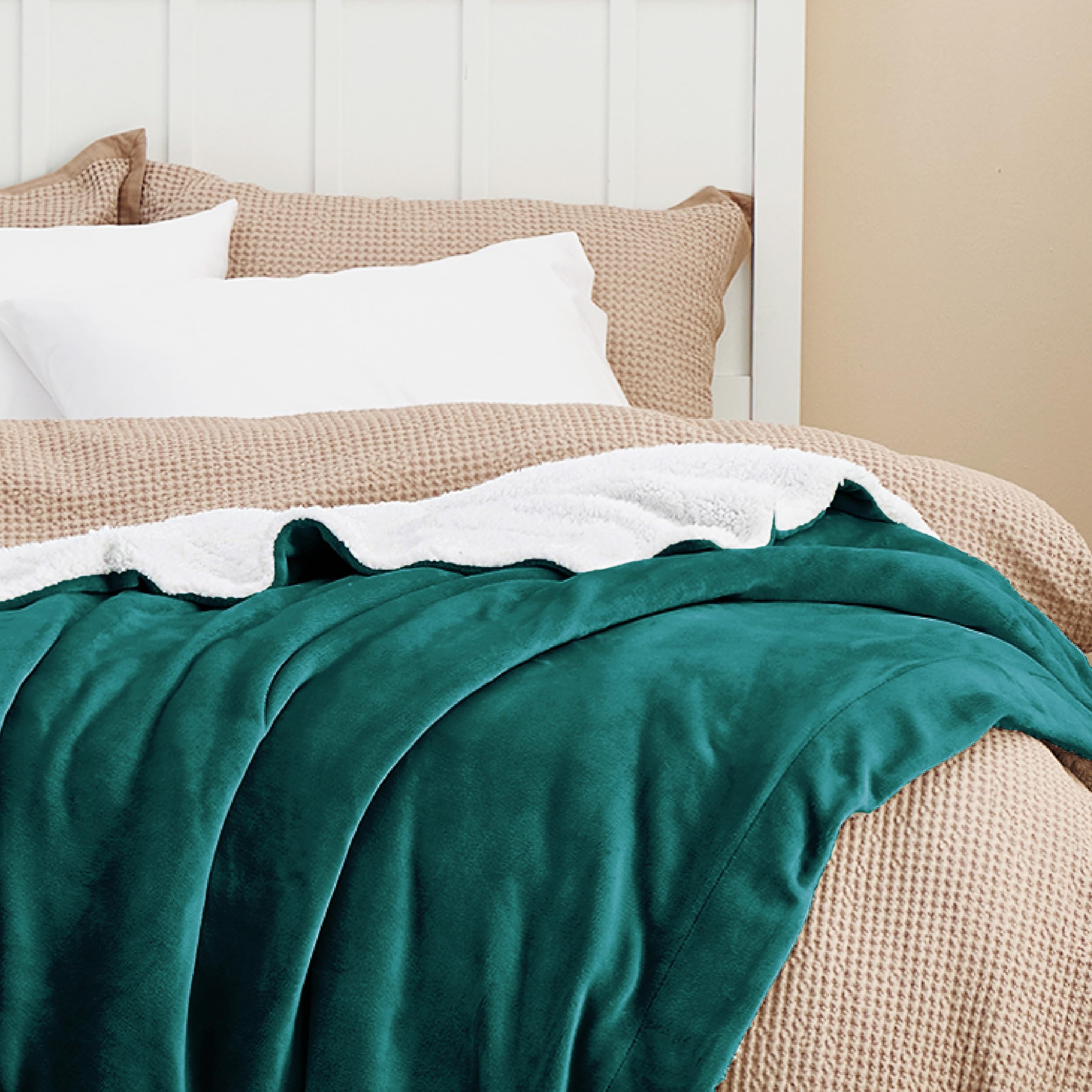 Bedsure détail flanelle veloutée pour sensation douce et apaisante