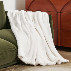 Bedsure flanelle gros plan montrant texture soyeuse et toucher apaisant