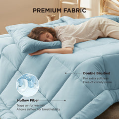 Bedsure gros plan garnissage GentleSoft offrant toucher moelleux et isolation