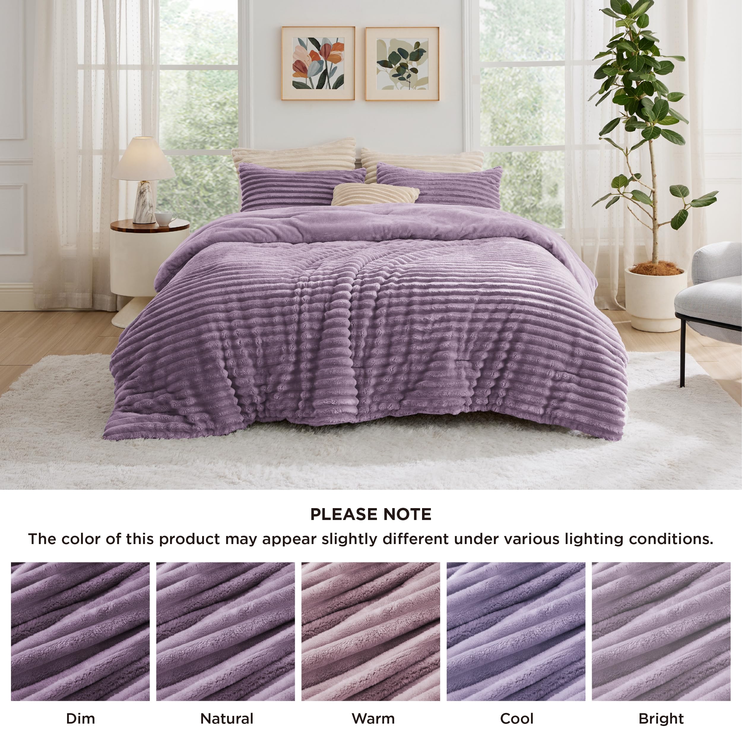 Bedsure garnissage pli de couette montrant gonflant léger pour chaleur