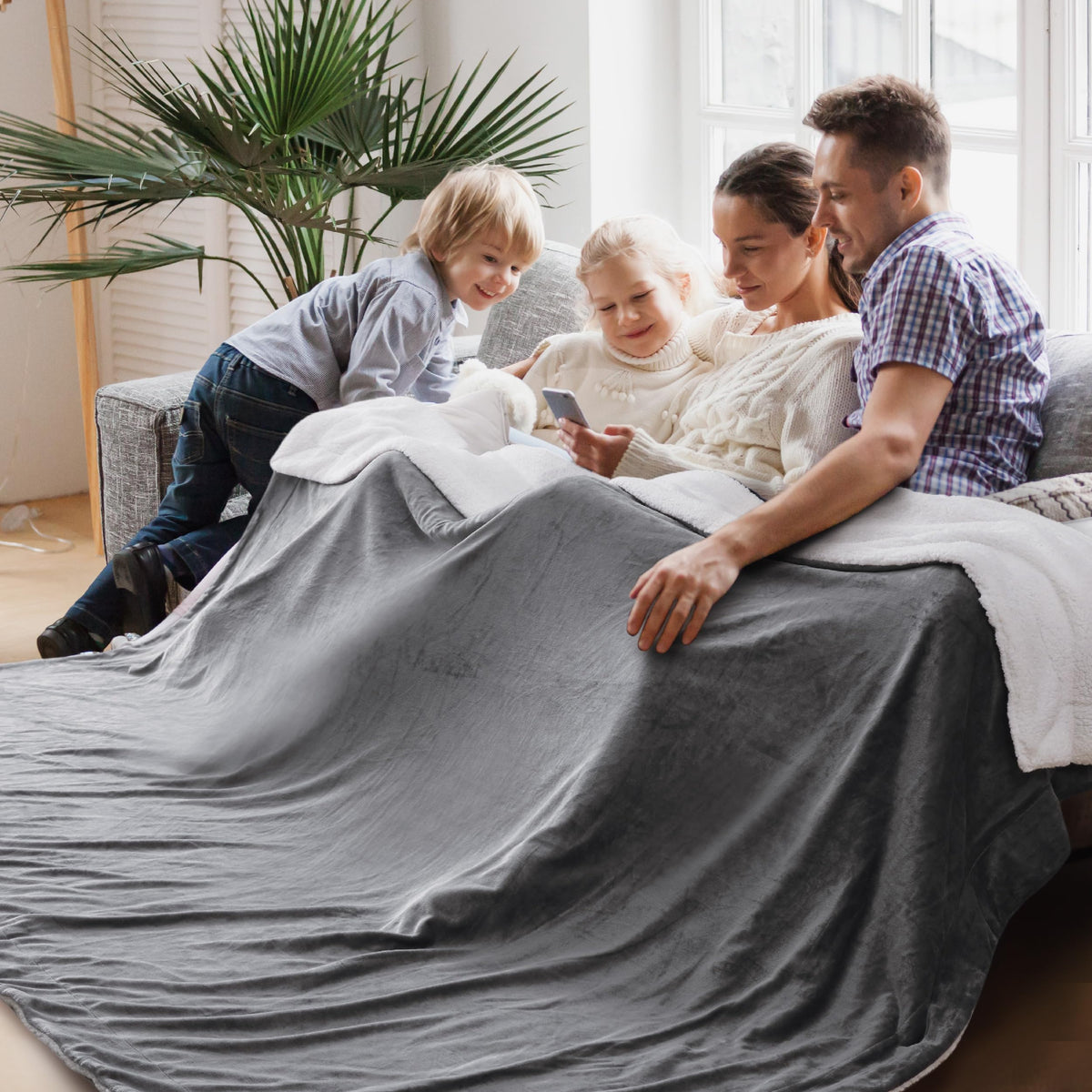 Bedsure couverture GentleSoft face avant et emballage prêt à offrir, donne confort visuel