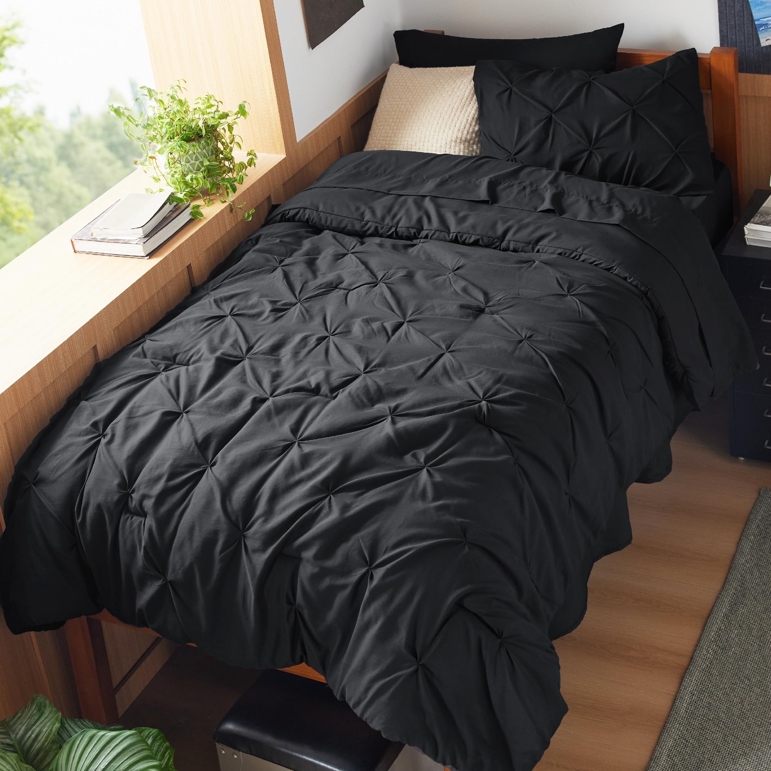 Bedsure gros plan microfibre douce montrant la texture et confort tactile