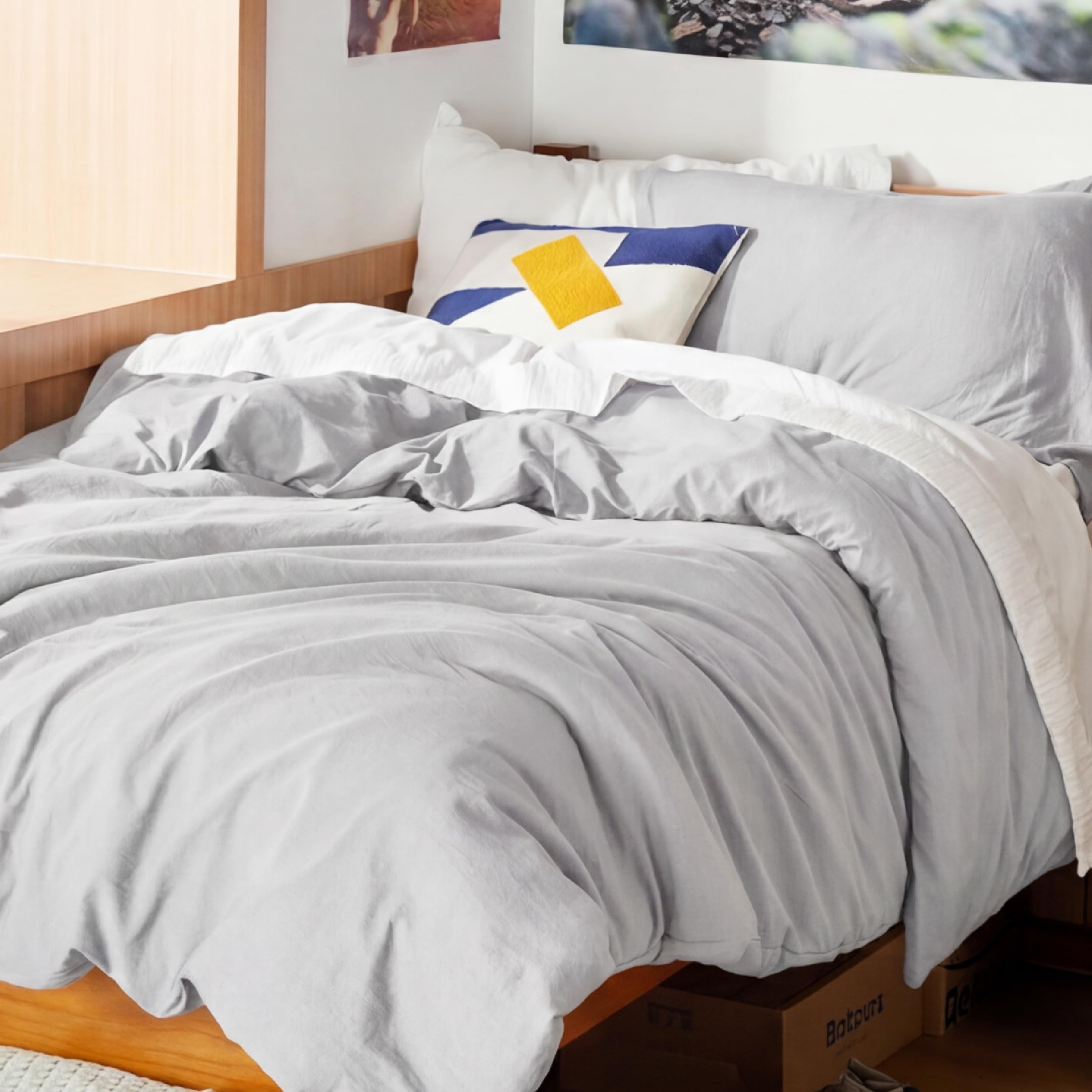 Bedsure texture microfibre proche, douceur semblable au coton tangible