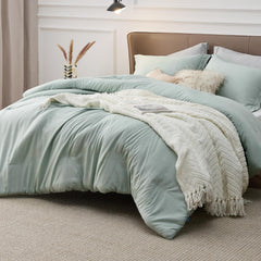 Bedsure gros plan microfibre brossée illustrant douceur tactile