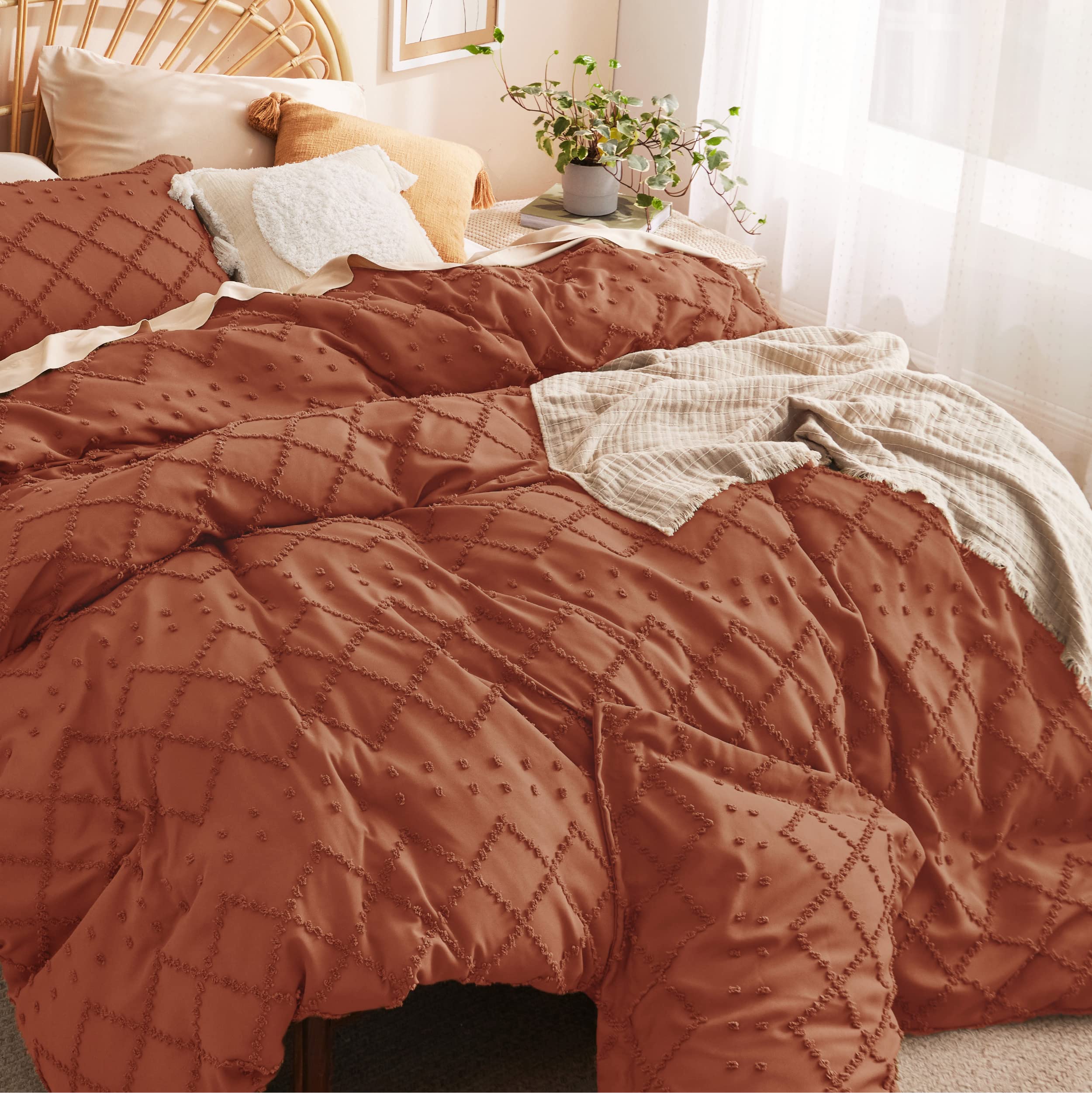 Bedsure détail texture tuftée douce apportant chaleur et confort visuel
