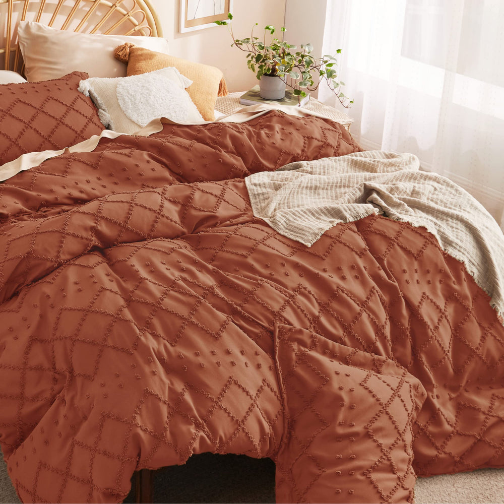 Bedsure détail texture tuftée douce apportant chaleur et confort visuel