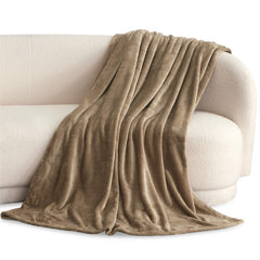 Bedsure gros plan de la microfibre montrant texture douce et confort