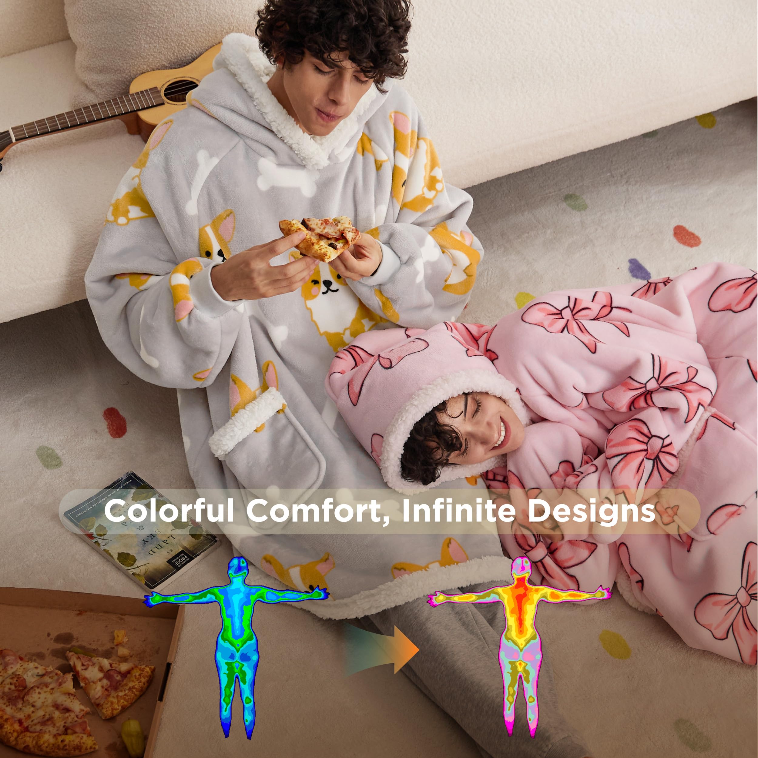 Bedsure hoodie à l’échelle d’un enfant, ajustement pratique
