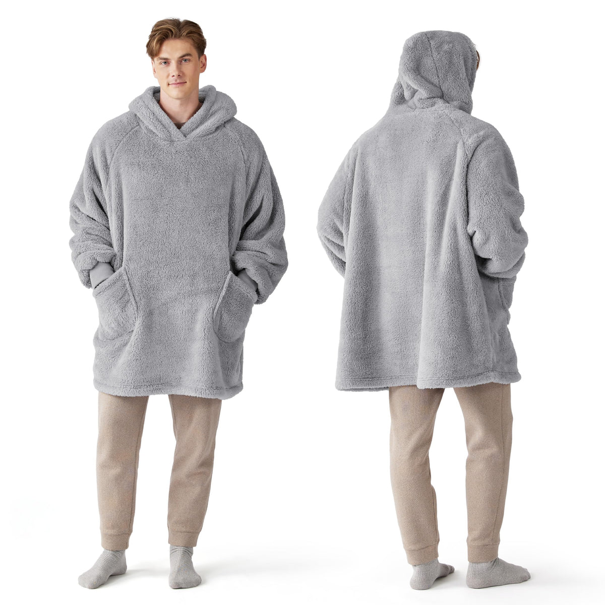 Bedsure hoodie vue avant montrant coupe oversize et confort