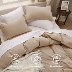 Bedsure intérieur coin avec attaches montrant maintien sûr de la couette