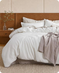 Bedsure housse de couette face avant affichant un look propre et aéré