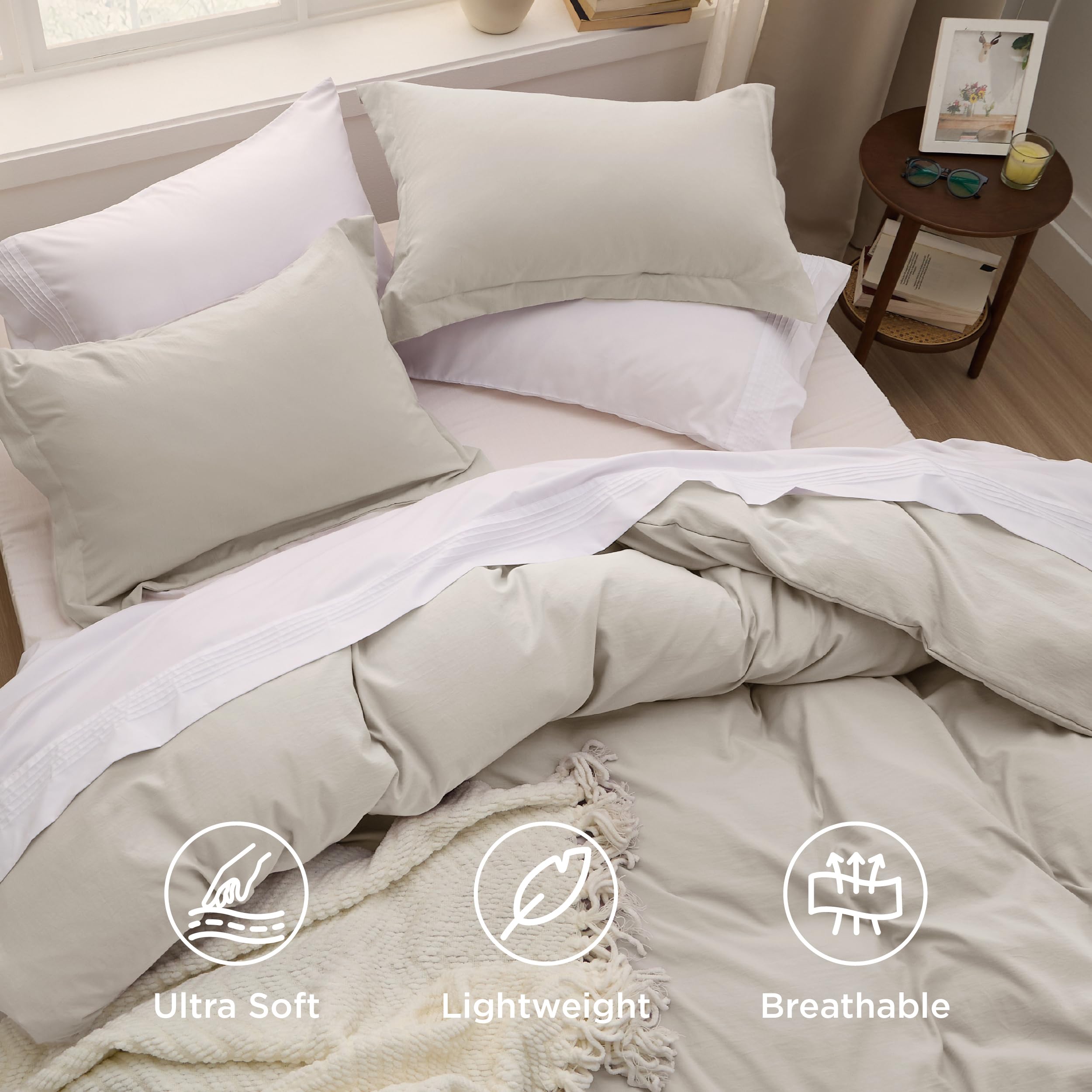 Bedsure détail fermeture éclair pratique pour fermeture rapide et discrète