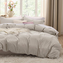 Bedsure housse de couette avant vue produit, finition élégante et accueillante