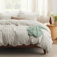 Bedsure housse de couette face avant, finition douce et moderne