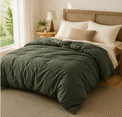 Bedsure housse face avant olive montrant style et coordination