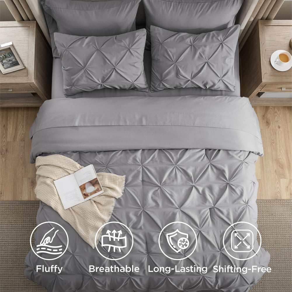 Bedsure housse d'oreiller en microfibre, confort et finition nette