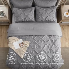 Bedsure housse d'oreiller en microfibre, confort et finition nette