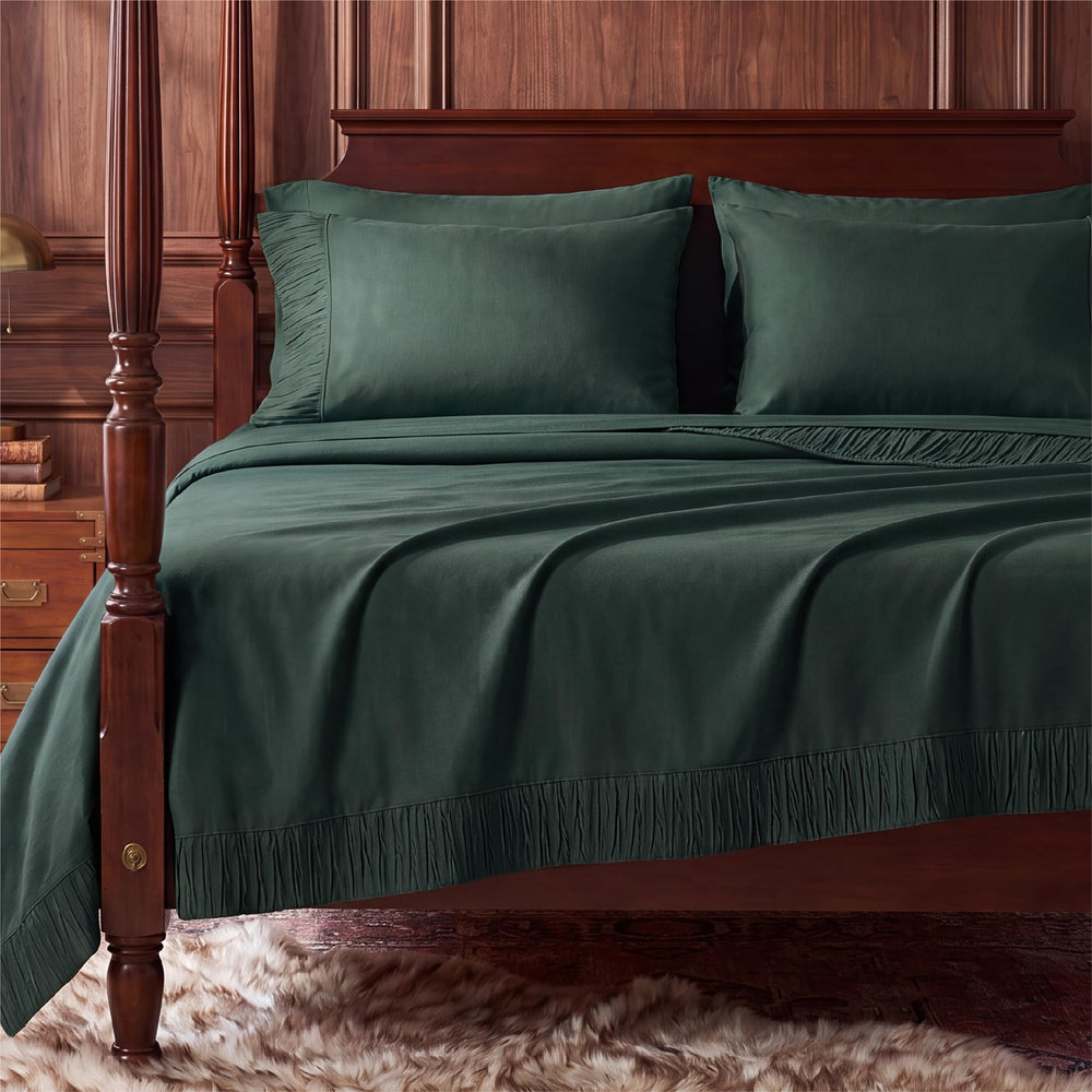 Bedsure mise en scène chambre cosy montrant ambiance accueillante