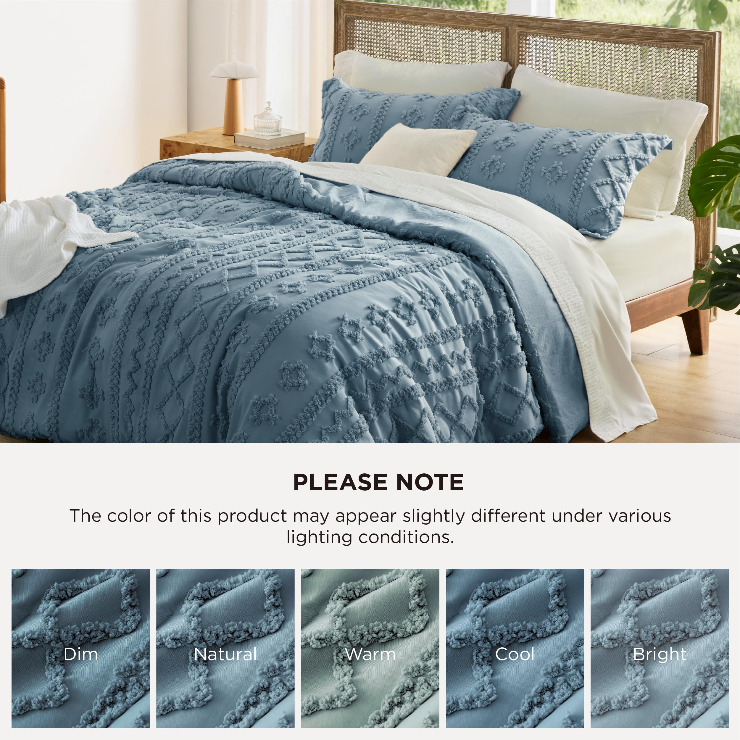 Bedsure mise en scène chambre boho montrant comment compléter une décoration