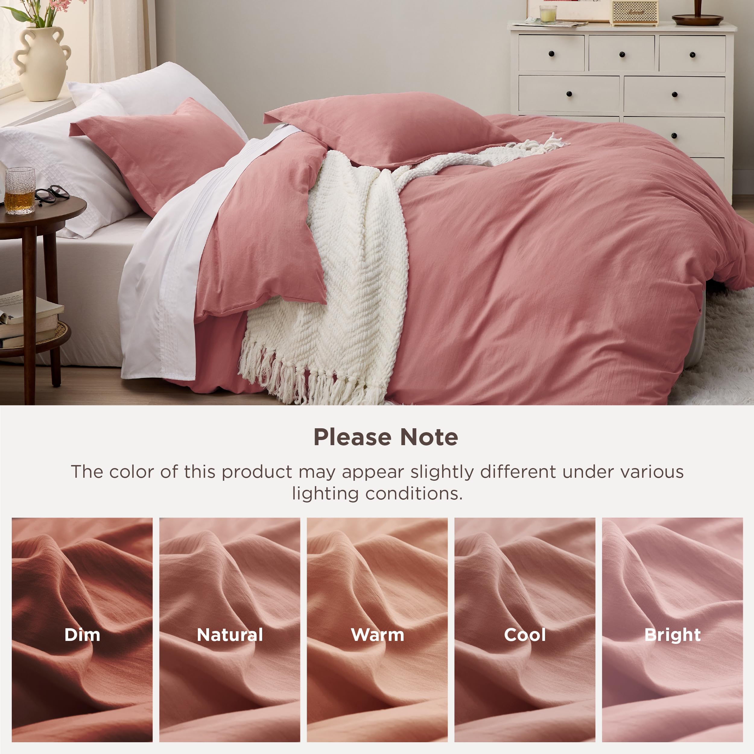 Bedsure mise en scène chambre lifestyle montrant une ambiance chaleureuse