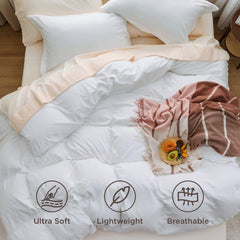 Bedsure lit fait avec housse offrant rendu decoratif apaisant et net
